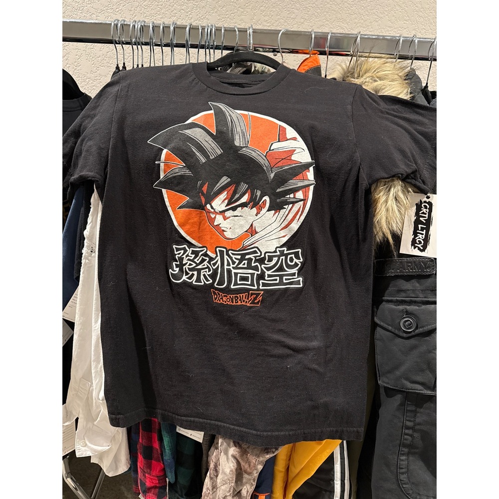 Dragon Ball Z Goku Graphic T-Shirt Black Mens Small Anime Toei Animation DBZ